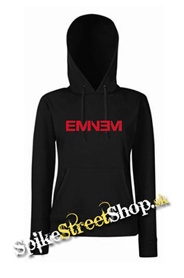 EMINEM - Red Logo - čierna dámska mikina (-60%=VÝPREDAJ)