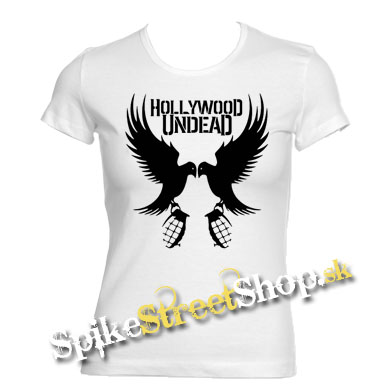 HOLLYWOOD UNDEAD - Doves - biele dámske tričko (-70%=VÝPREDAJ)