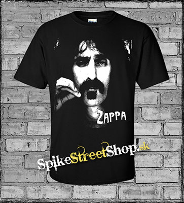 FRANK ZAPPA - Face - čierne pánske tričko (-70%=VÝPREDAJ)