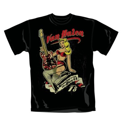 VAN HALEN - Pin Up Guitar - pánske tričko (-80%=VÝPREDAJ)