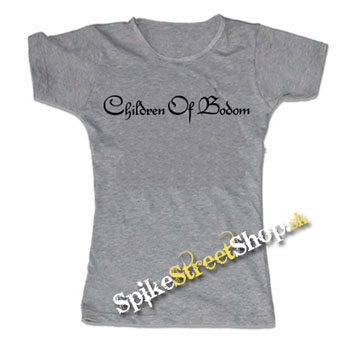 CHILDREN OF BODOM - Logo - šedé dámske tričko (-70%=VÝPREDAJ)