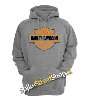 HARLEY DAVIDSON MOTOR CYCLES - šedá pánska mikina (-45%=VÝPREDAJ)