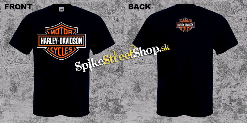 HARLEY DAVIDSON - Motor Cycles - čierne pánske tričko (-60%=VÝPREDAJ)