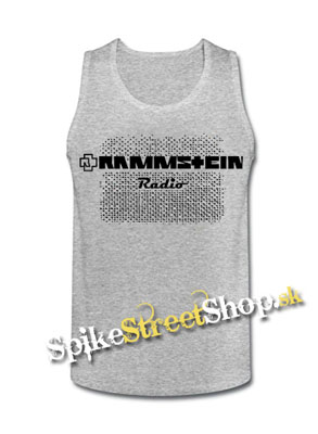 RAMMSTEIN - Radio - Mens Vest Tank Top - šedé (-50%=VÝPREDAJ)