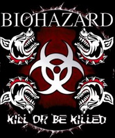 BIOHAZARD - Kill Or Be Killed - chrbtová klasická plátená nášivka
