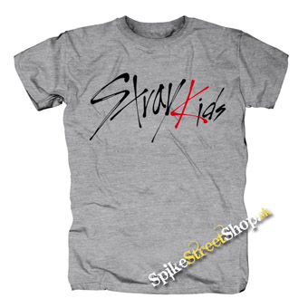 STRAY KIDS - Logo - sivé detské tričko (-50%=VÝPREDAJ)
