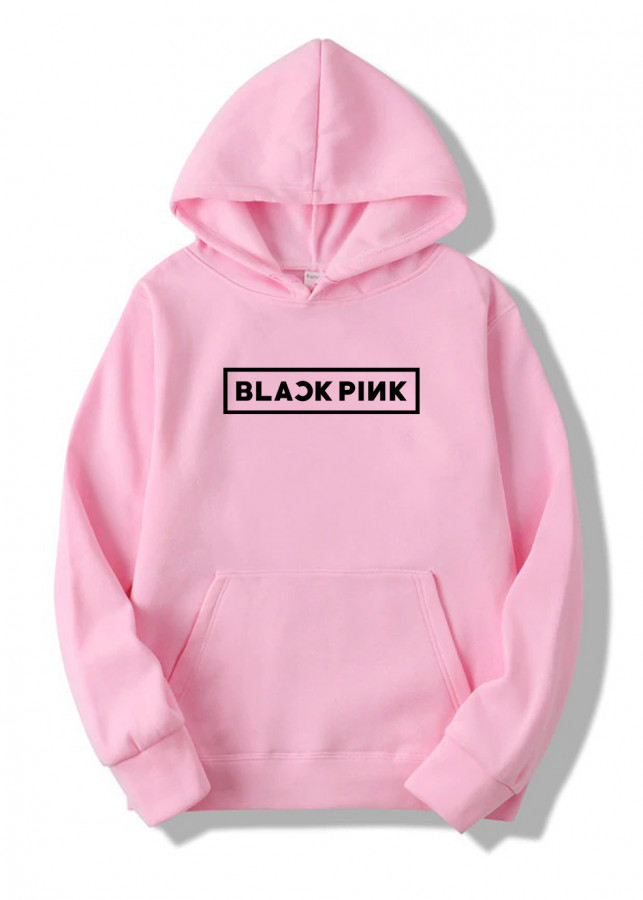 Detská ružová mikina BLACKPINK - Logo (-50%=VÝPREDAJ)