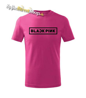 BLACKPINK - Logo - ružové detské tričko (-50%=VÝPREDAJ)