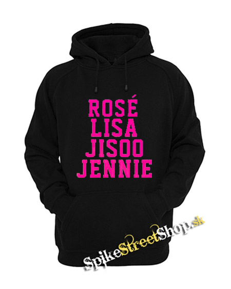 BLACKPINK - Names - čierna detská mikina (-50%=VÝPREDAJ)