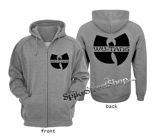 WU-TANG CLAN - Logo - šedá pánska mikina na zips (-50%=VÝPREDAJ)