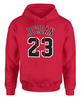 JORDAN 23 - červená detská mikina (-50%=VÝPREDAJ)