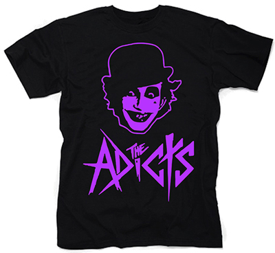 ADICTS - Purple Feline - čierne pánske tričko (-60%=VÝPREDAJ)