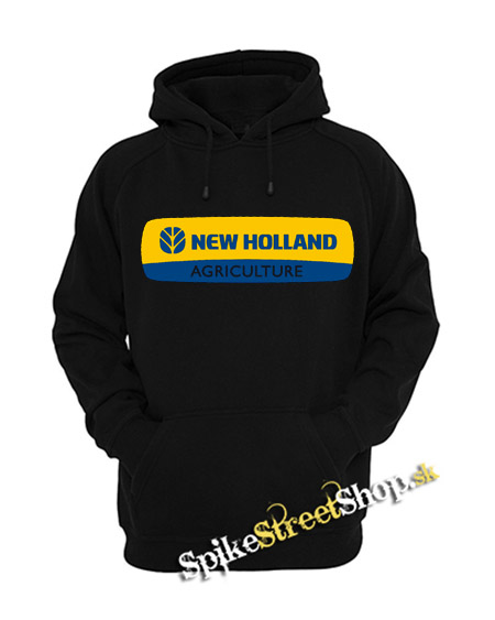 NEW HOLLAND - čierna pánska mikina (-50%=VÝPREDAJ)
