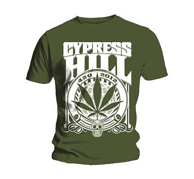 CYPRESS HILL - 420 2012 - zelené pánske tričko (-60%=VÝPREDAJ)