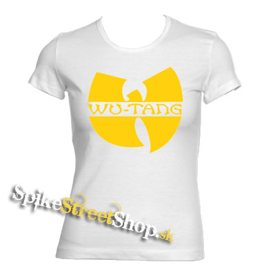 WU-TANG CLAN - Yellow Logo - biele dámske tričko (-60%=VÝPREDAJ)
