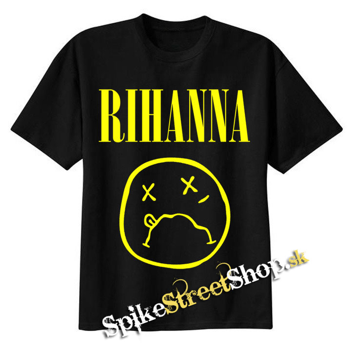RIHANNA - Smile - pánske tričko (-80%=VÝPREDAJ)