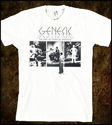 GENESIS - Lamb On Broadway Photo - biele pánske tričko (-70%=VÝPREDAJ)