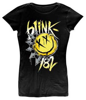 BLINK 182 - Big Smile - čierne dámske tričko (-70%=VÝPREDAJ)