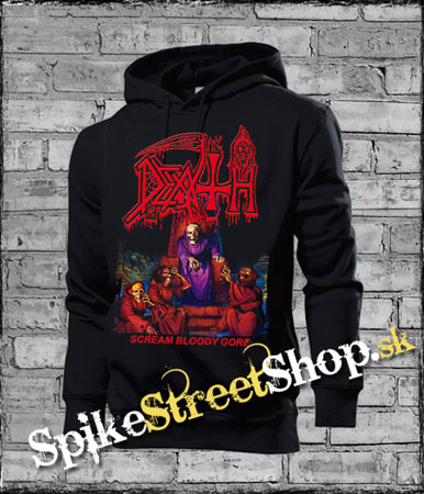 DEATH - Scream Bloody Gore - čierna pánska mikina (-50%=VÝPREDAJ)