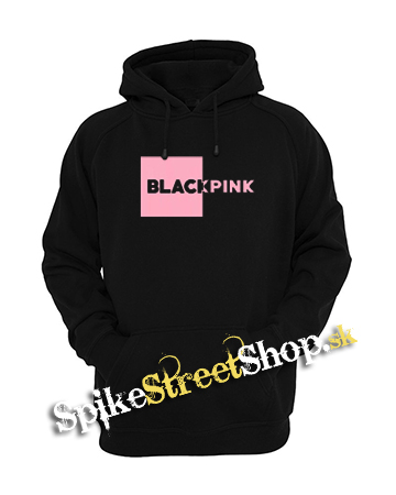 BLACKPINK - Pink Square Crest - čierna detská mikina (-50%=VÝPREDAJ)