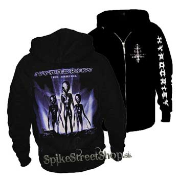 HYPOCRISY - The Arrival - čierna pánska mikina na zips (-50%=VÝPREDAJ)
