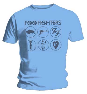 FOO FIGHTERS - Album Collection - pánske tričko (-70%=VÝPREDAJ)