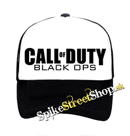 CALL OF DUTY - Black Ops - čiernobiela sieťkovaná šiltovka model "Trucker" (-50%=VÝPREDAJ)