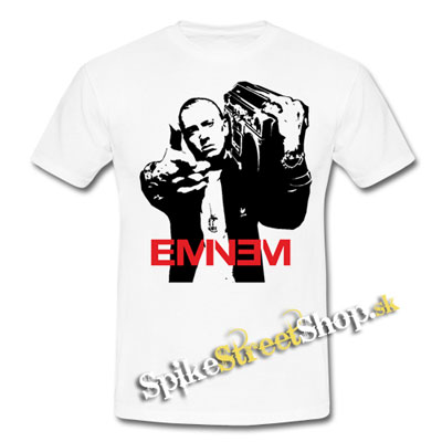 EMINEM - Logo & Portrait - biele detské tričko (-50%=VÝPREDAJ)