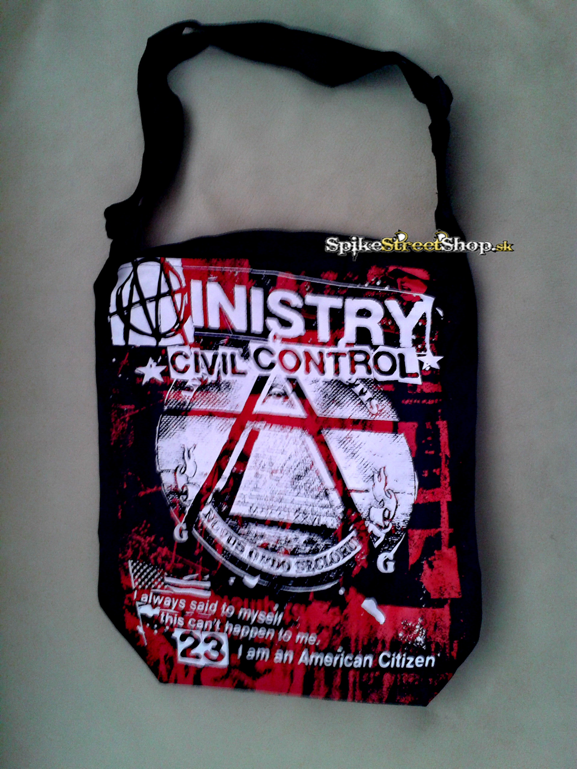 MINISTRY - Civil Control - taška cez plece (Výpredaj)