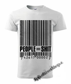 PEOPLE SHIT - biele pánske tričko (-70%=VÝPREDAJ)