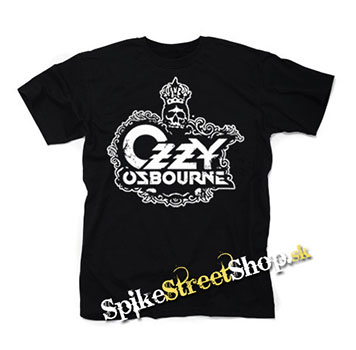 OZZY OSBOURNE - Logo Crowned Skull - pánske tričko (-30%=VÝPREDAJ)