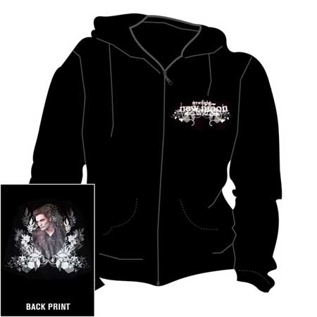 TWILIGHT - NEW MOON - Team Edward Rever - čierna mikina na zips