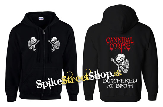 CANNIBAL CORPSE - Butchered At Birth - mikina na zips (-50%=VÝPREDAJ)