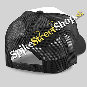 MARSHALL - Logo - čiernobiela sieťkovaná šiltovka model 