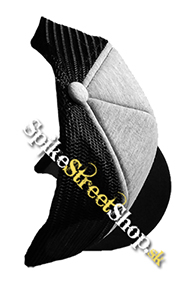 BIGGIE SMALLS - Logo - šedočierna sieťkovaná šiltovka model 
