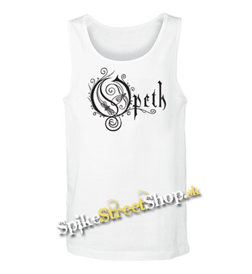 OPETH - Logo - Mens Vest Tank Top - biele (-50% Výpredaj)