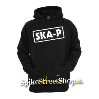 SKA-P - Logo - čierna pánska mikina (-60%=VÝPREDAJ)