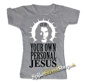 DAVE GAHAN - Personal Jesus - šedé dámske tričko (-60%=VÝPREDAJ)