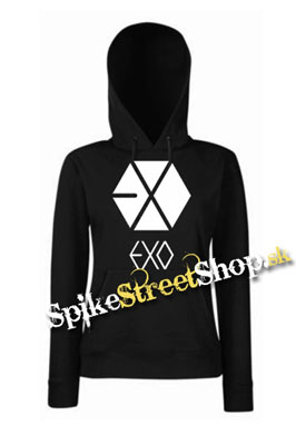 EXO - Logo - čierna dámska mikina (-60%=VÝPREDAJ)