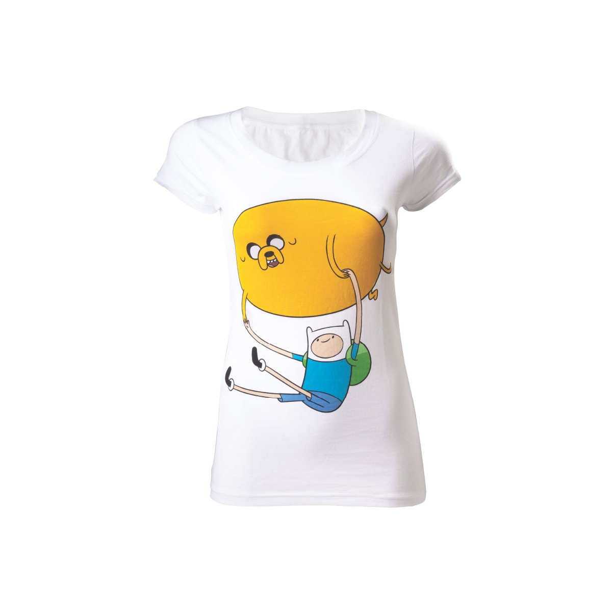 ADVENTURE TIME - White Finn And Jake T-Shirt - biele dámske tričko (Výpredaj)