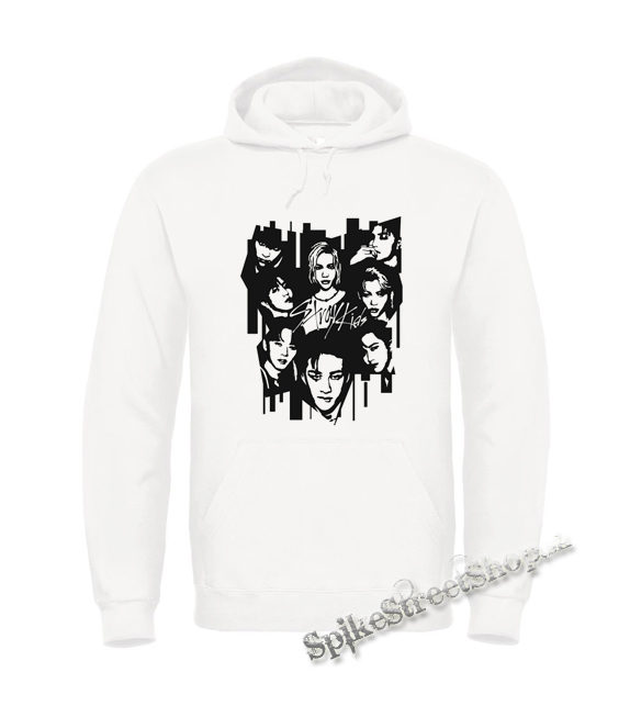 STRAY KIDS - Logo Band - biela pánska mikina