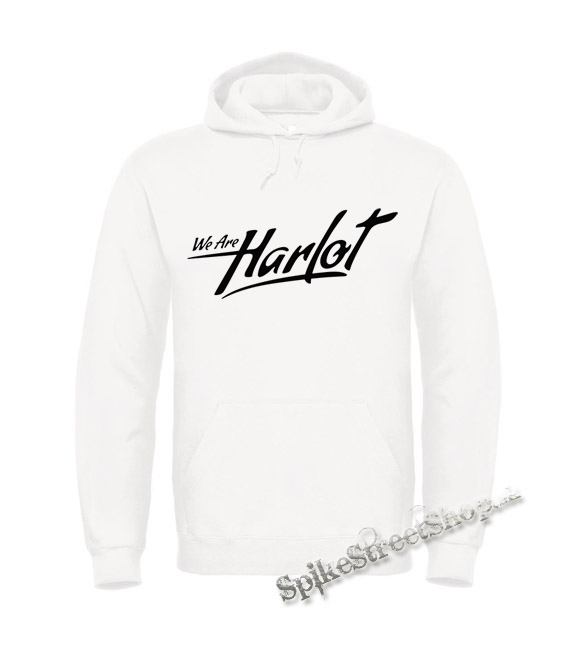 WE ARE HARLOT - Logo - biela pánska mikina