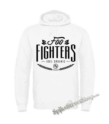 Biela detská mikina FOO FIGHTERS - 100 % Organic
