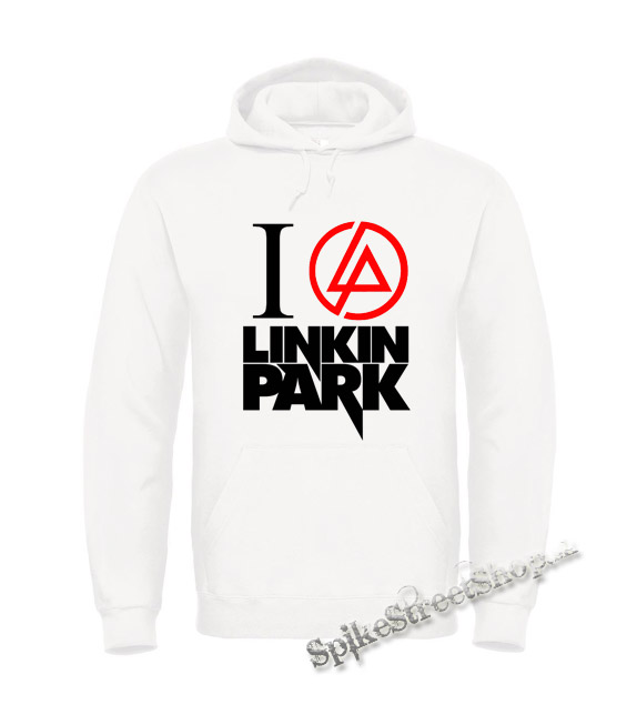 Biela detská mikina I LOVE LINKIN PARK - Crest Motive