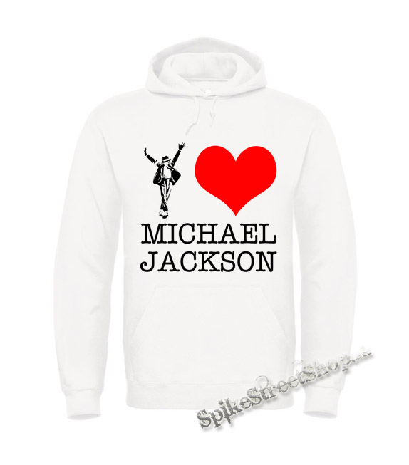 Biela detská mikina I LOVE MICHAEL JACKSON