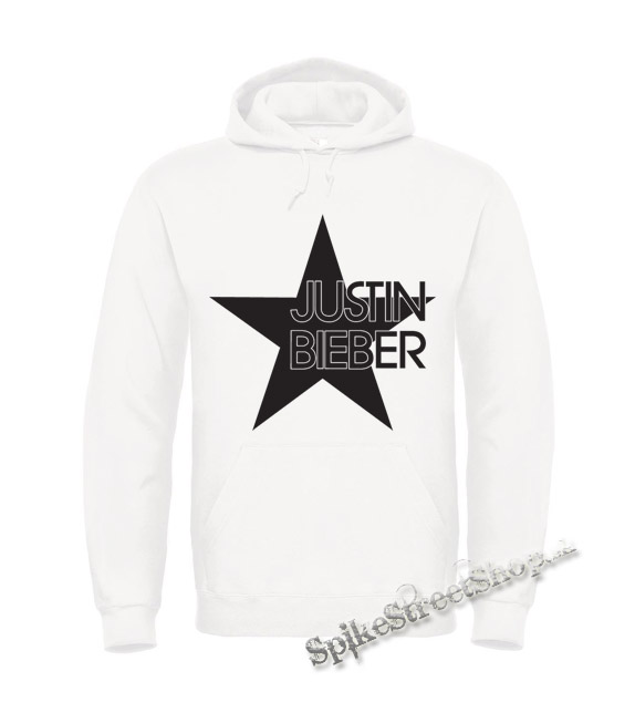 Biela detská mikina JUSTIN BIEBER - Star
