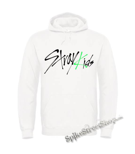 Biela detská mikina STRAY KIDS - Oddinary Green Logo