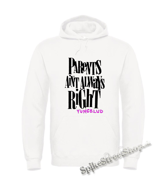 Biela detská mikina YUNGBLUD - Parents Aint Always Right