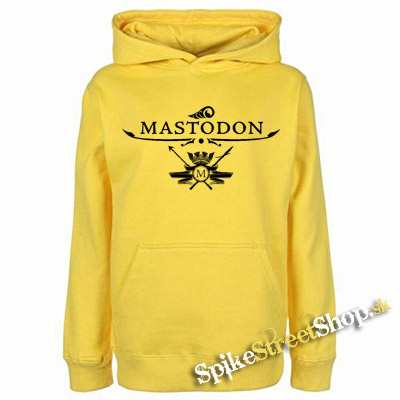 MASTODON - Logo - žltá detská mikina