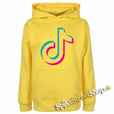 TIK TOK - Znak - žltá detská mikina